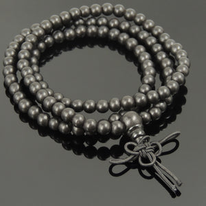 Agarwood Mala 108 Prayer Beads 水沉香 | Meditation Beads | Natural Fragrance Soothing Aroma | Handmade Elastic Wrap Bracelet and Necklace