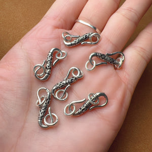 1 PCS Celtic Style S-Hook Clasps - S925 Sterling Silver WSP307X1