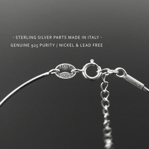 Elegant Rainbow Black Obsidian Healing Crystal Gemstone, Handmade Adjustable Wire Bracelet, Planet Saturn Ring Swivel Loop, Nickel & Lead Free Sterling Silver Parts Made in Italy