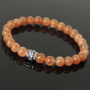 High Quality Genuine Gold Sunstone | Sacral Center High Energy and Vitality | Cleansed Healing Gemstone Bracelet for Exuding Positivity and Warmth