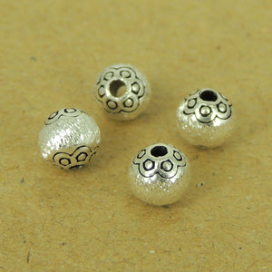 4 PCS Vintage Beads - S925 Sterling Silver - Wholesale by Gem & Silver WSP551X4