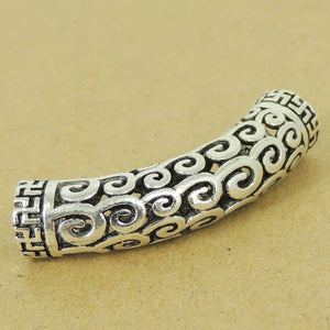1 PC Vintage Buddhism Mantra Charm - S925 Sterling Silver WSP474X1