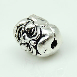 1 PC Double-Sided Happy Buddha Head - Genuine S925 Sterling Silver