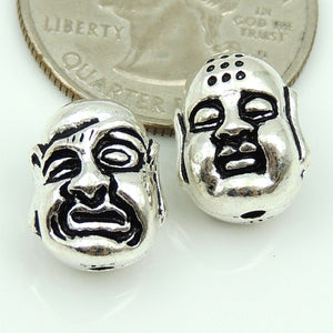 1 PC Double-Sided Protective Buddha Head - Genuine S925 Sterling Silver