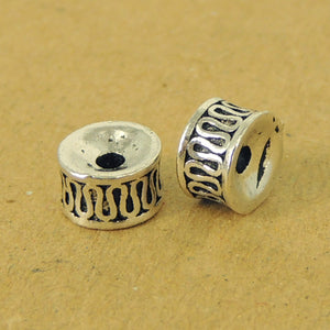 2 PCS Vintage Spacer Beads - S925 Sterling Silver WSP501X2
