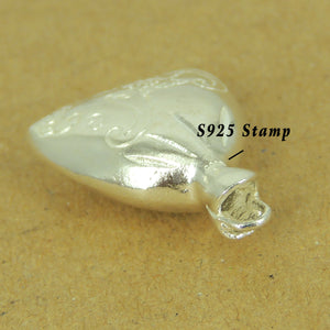 2 PCS Lucky Money Bag Pendant - S925 Sterling Silver WSP507X2