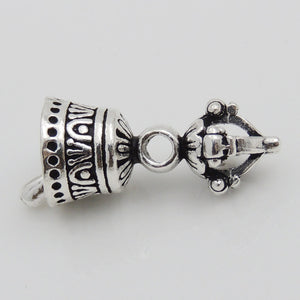 1 PC Flower Call Bell Charm Pendant - Genuine S925 Sterling Silver