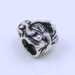 2 PCS Vintage Protection Celtic Wolf Head Charms - S925 Sterling Silver WSP242X2