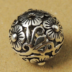 S925 Sterling Silver 14x14mm Vintage Celtic Round Bead Charm WSP018 Wholesale Retail