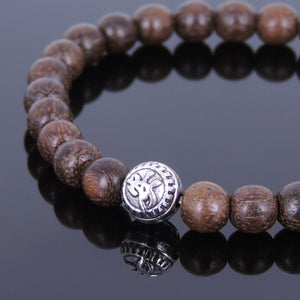 6.5mm Red Vietnam Agarwood Bracelet for Prayer & Meditation with Protection "Ping An" Bead - Handmade by Gem & Silver AWB004