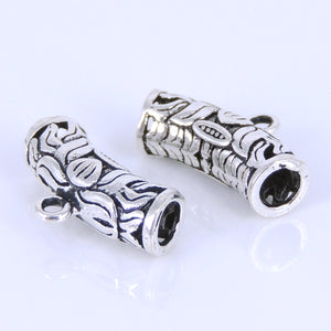 4 PCS Vintage Protection Lotus Connector Bail - S925 Sterling Silver WSP284X4