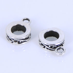 4 PCS Vintage Celtic Connector Bail Spacer Beads - S925 Sterling Silver WSP290X4