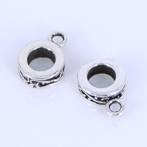 4 PCS Vintage Celtic Connector Bail Spacer Beads - S925 Sterling Silver WSP290X4
