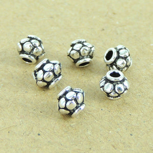 6 PCS Vintage Spacer Beads - S925 Sterling Silver WSP297X6