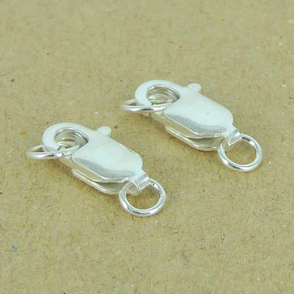 4 PCS Lobster Clasps  - S925 Sterling Silver WSP321X4