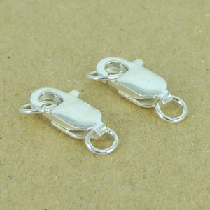 4 PCS Lobster Clasps  - S925 Sterling Silver WSP321X4