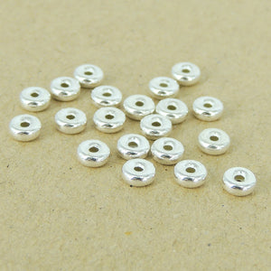 20 PCS Minimal Donut Spacers - S925 Sterling Silver WSP331X20
