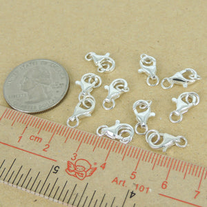 10 PCS Lobster Clasps - S925 Sterling Silver WSP364X10