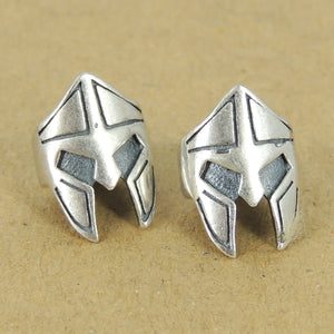 1 PC Silver Warrior Protection Bead - S925 Sterling Silver WSP420X1