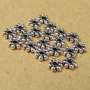 30 PCS Flower Spacers - S925 Sterling Silver - Wholesale by Gem & Silver WSP026X30